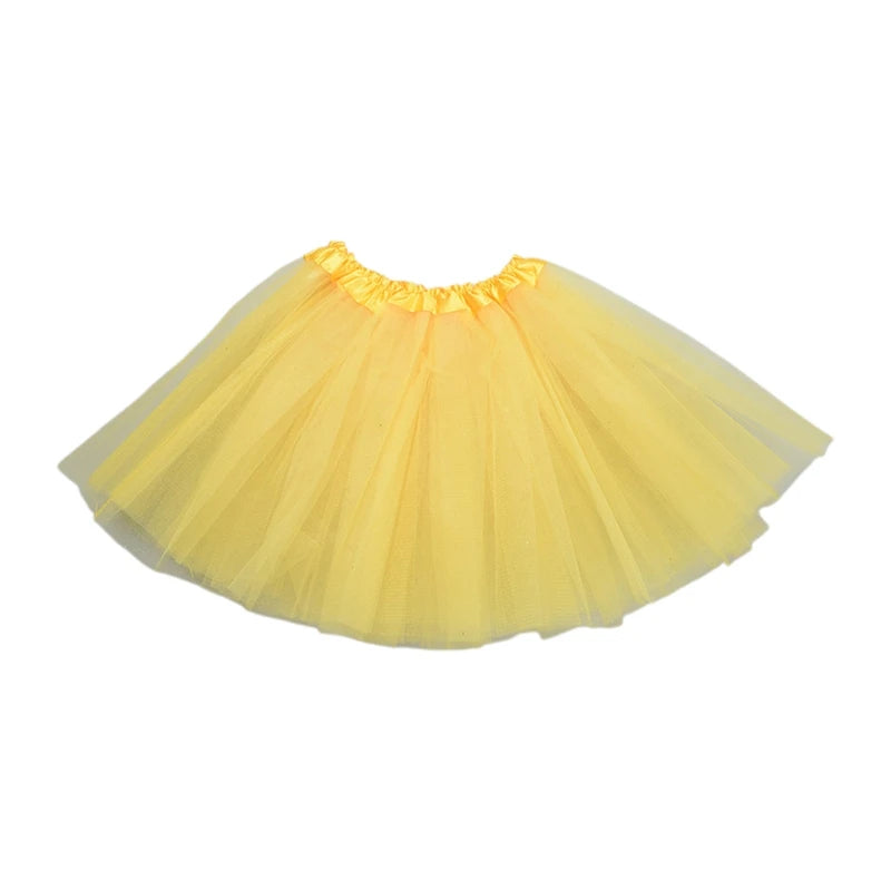 Kids Ballet Skirt Elastic Mesh Tutu Gymnastics Dance Dress