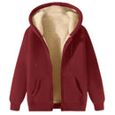 Men's Winter Jackets Fleece Lined Hooded Thermal Zip Up Coat