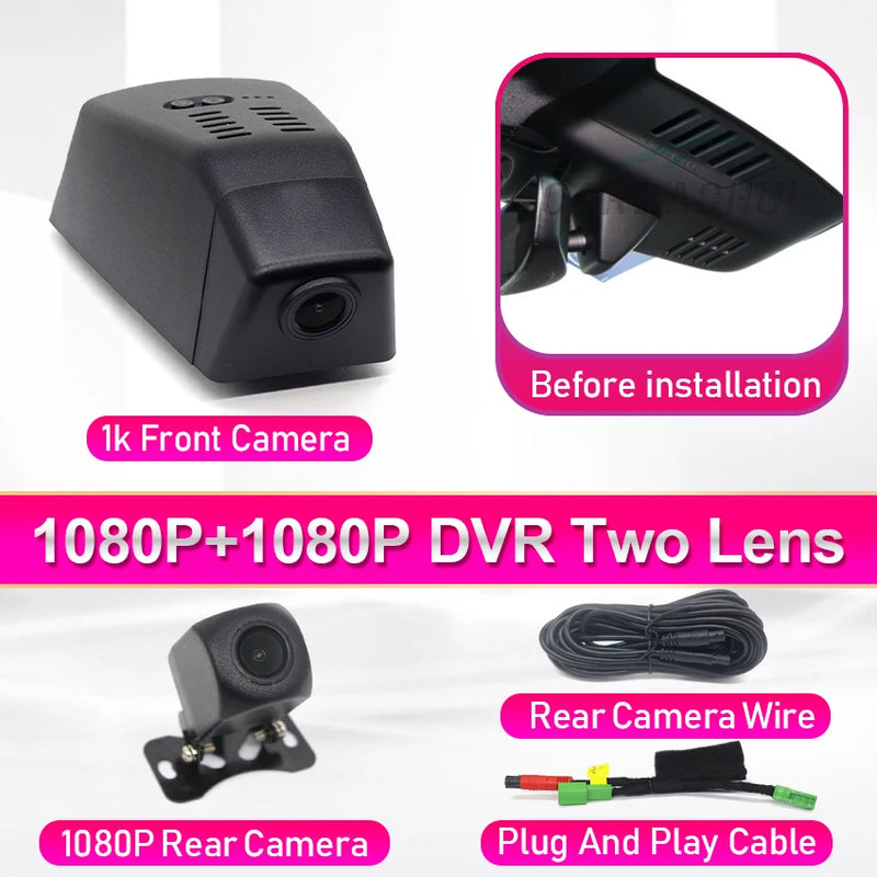 Volvo XC40 Dash Cam Front And Rear WIFI Car DVR Recorder