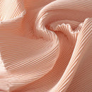Pleated Fabric Soft Polyester Textile For Wedding Decor Sewing