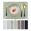 Kitinjoy Heat Resistant Placemats Waterproof Faux Leather Table Mats Easy Clean