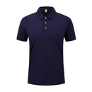 Men's Polo Shirt Short Sleeve Solid Color Lightweight Casual Top