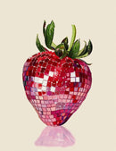 Retro Fruit Disco Ball Poster Citrus Apple Strawberry Canvas Art