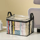 Foldable Book Box Transparent Waterproof Organizer For Home And Classroom