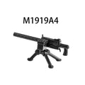 WWII Military Building Blocks Toy Soldier Figure With Heavy Machine Gun